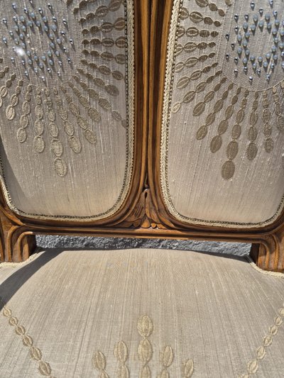 Paire de fauteuils art nouveau, début XXème siècle