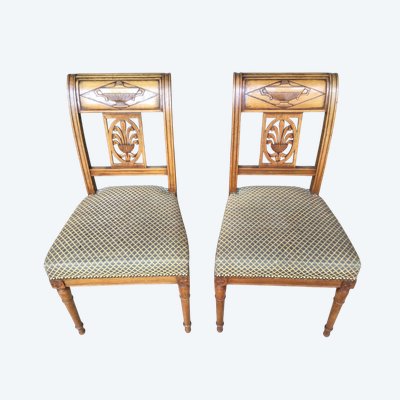 Paire de chaises de style Directoire