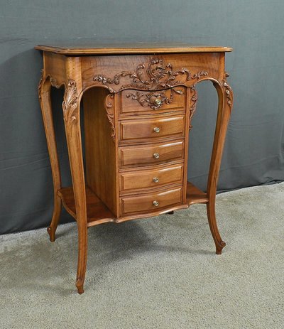 Walnut coffee table, Louis XV style - Early 20th century