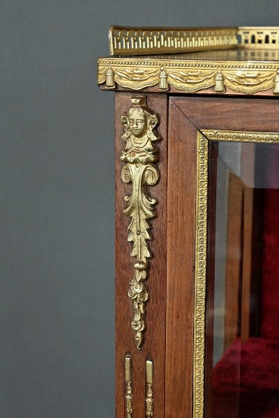 Vitrine en Acajou, style Louis XVI – Milieu XXe