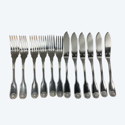 Fischbesteck Modell Vendome Christofle