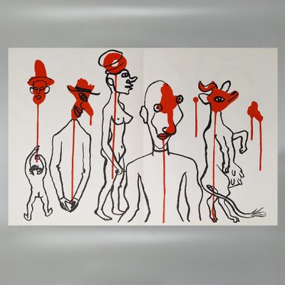 Alexander Calder "Derriere Le Miroir" n. 156 mit sieben Lithographien von Maeght Editeur.
