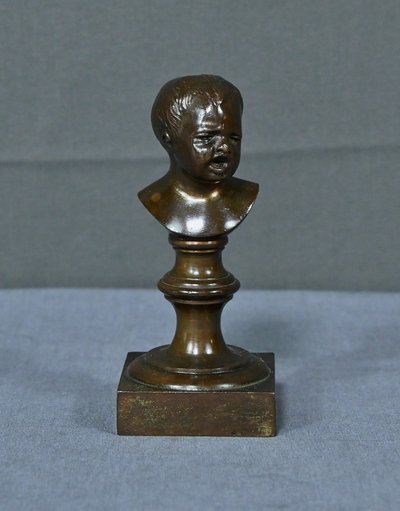 Statuette en Bronze « Jean qui pleure » d’après J-A. Houdon – Fin XIXe