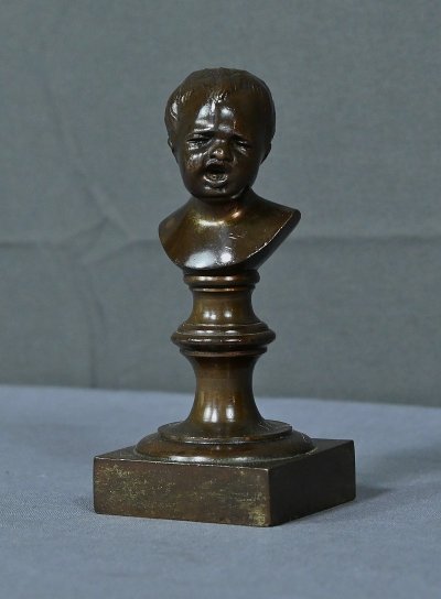 Statuette en Bronze « Jean qui pleure » d’après J-A. Houdon – Fin XIXe