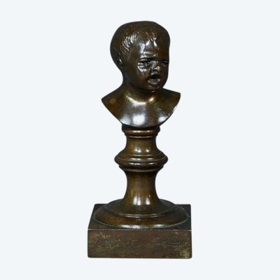 Statuette en Bronze « Jean qui pleure » d’après J-A. Houdon – Fin XIXe