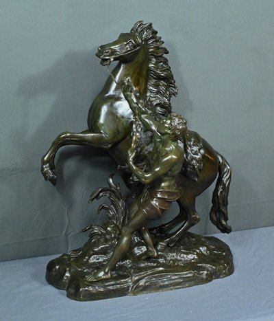 Large bronze "Le Cheval de Marly" after Coustou - Early 20th century
