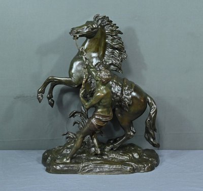 Large bronze "Le Cheval de Marly" after Coustou - Early 20th century