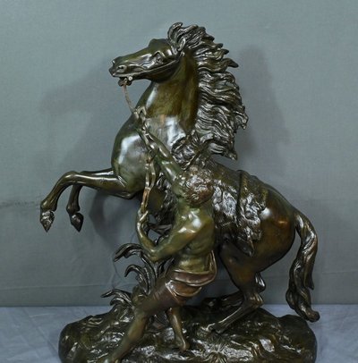 Large bronze "Le Cheval de Marly" after Coustou - Early 20th century
