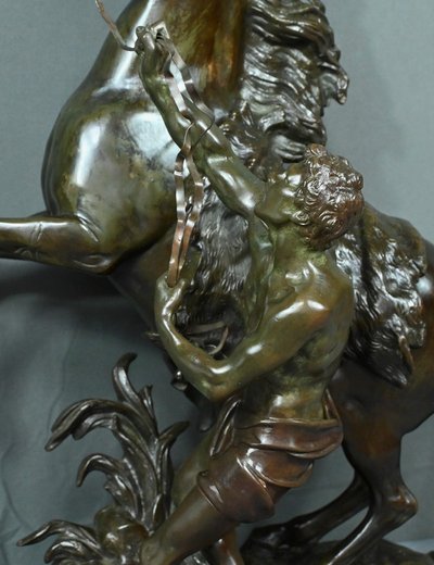 Large bronze "Le Cheval de Marly" after Coustou - Early 20th century