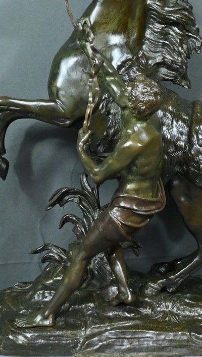 Large bronze "Le Cheval de Marly" after Coustou - Early 20th century