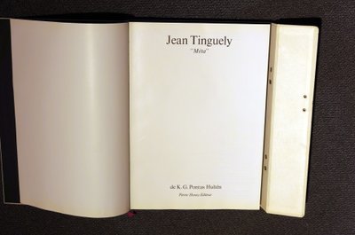 Jean Tinguely - "Méta" Französische Originalausgabe - Pierre Horay Éditeur