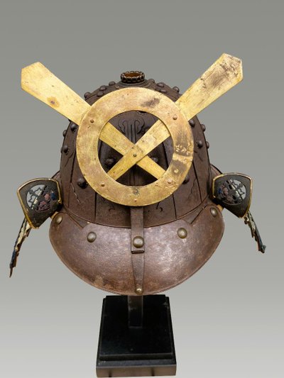 Kabuto De Samouraï Debut Edo à Gros Rivets -XVII eme siecle