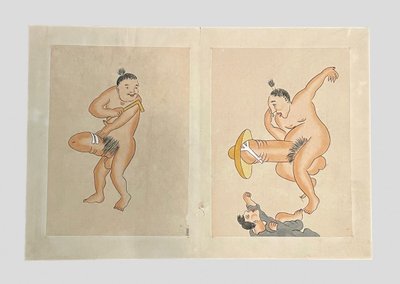 Album Shunga De Huit Encres érotiques - Période Edo.
