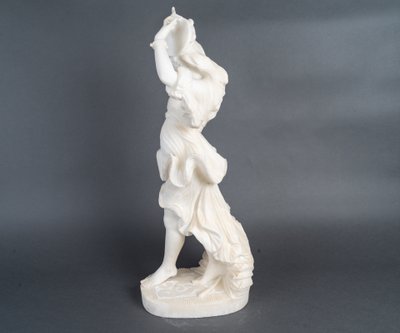 Eine Skulptur aus Alabaster G MARCHI, XIX.