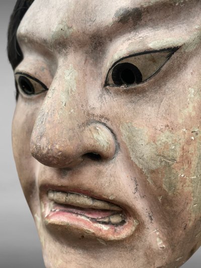Maschera del teatro Noh - Periodo Edo (1603-1868).