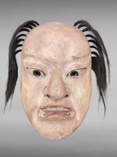 Maschera del teatro Noh - Periodo Edo (1603-1868).