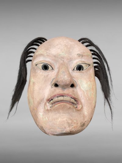 Maschera del teatro Noh - Periodo Edo (1603-1868).