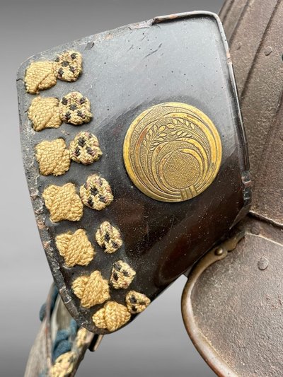 Kabuto da samurai in ferro battuto - Periodo Edo (1603-1868).