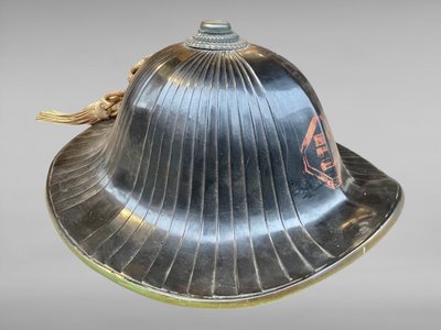 Jingasa di samurai del clan Inaba - Periodo Edo (1603-1868).