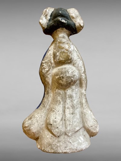 Set di quattro statuette in argilla policroma Tsuchi Ningyo - periodo Edo (1603-1868).