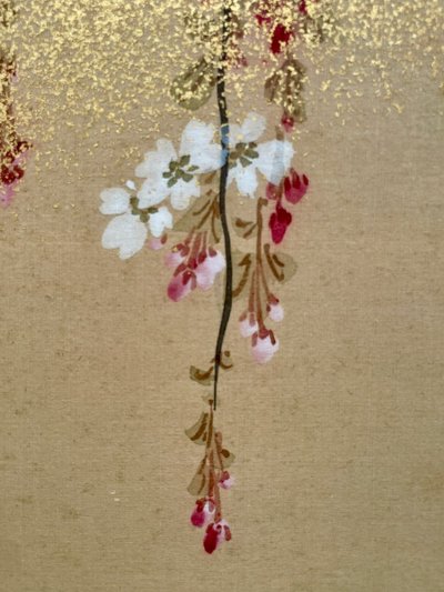 Paravento pieghevole a sei ante - Periodo Edo (1603 - 1868).