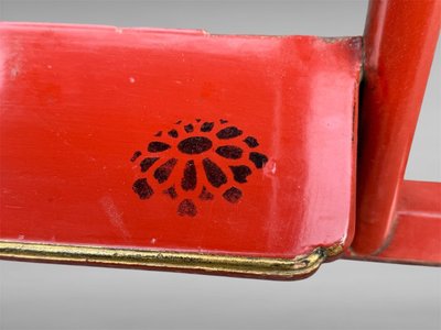 Sedile pieghevole Samurai Curule - Periodo Meiji (1868-1912).