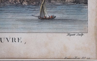 Paar gerahmte optische Ansichten XVIII. Jahrhundert