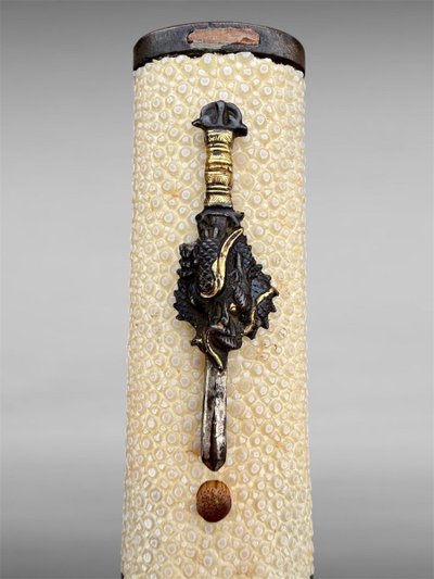 Tanto Koto Von Samurai schreibt Kaneyoshi zu Mit NTHK-Zertifikat - Eisho-Zeit (1504 - 1521).