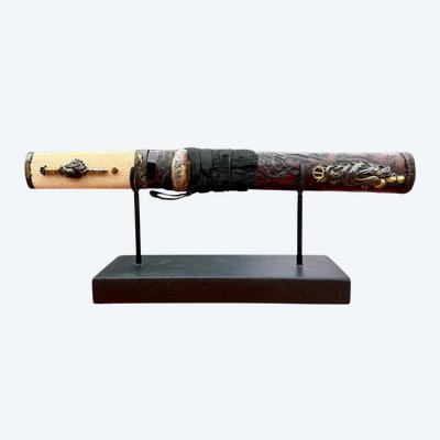 Tanto Koto Von Samurai schreibt Kaneyoshi zu Mit NTHK-Zertifikat - Eisho-Zeit (1504 - 1521).