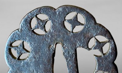 Tsuba Jû-mokkô Gata En Fer Forgé - Période Edo (1603-1868).