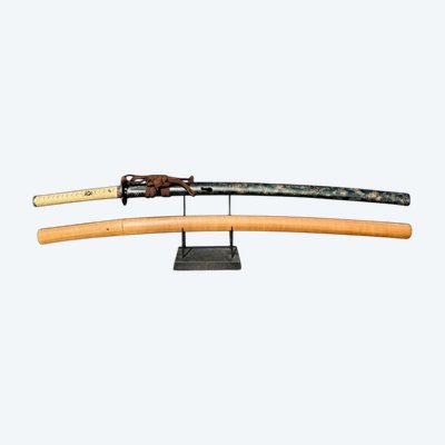 Spada Katana giapponese, firmata Kiyoshige, con certificato NBTHK - inizio Edo (XVII secolo).