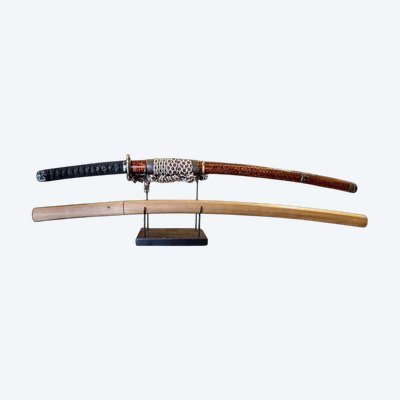 Sabre Japonais Katana, signé par Kanemitsu, Avec Certificat NBTHK - fin Muromashi.