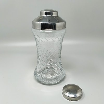 1960er Jahre Wunderschöner Cocktail-Shaker aus geschliffenem Kristall. Hergestellt in Italien