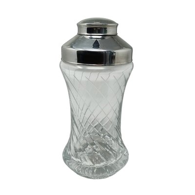 1960er Jahre Wunderschöner Cocktail-Shaker aus geschliffenem Kristall. Hergestellt in Italien