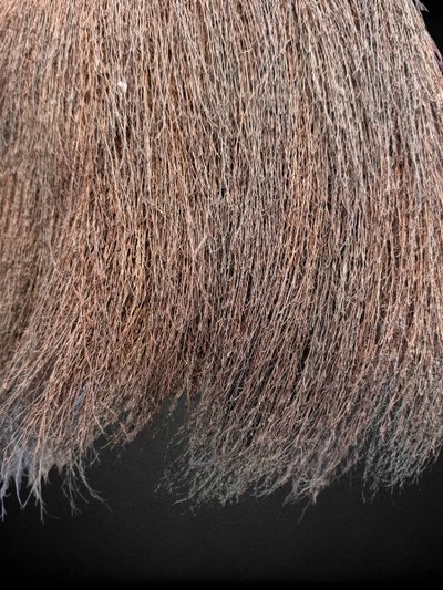 Culture Aïnu - Coiffe De Pluie En Fibre Végétale Tressée - XIXe Siècle.