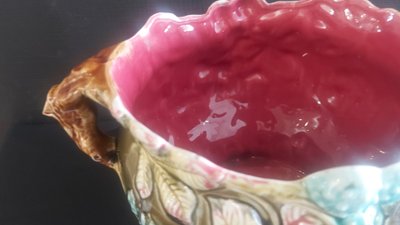 Jugendstil-Schlickertopf aus der Fayencerie d'Onnaing