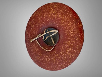 Samurai weapon hat called Jingasa Peride Edo (1603-1868)