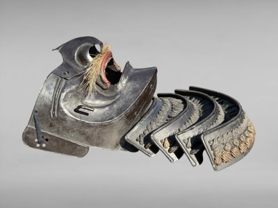 Mempo Samurai Half Mask - Shōwa Era (1926-1989).