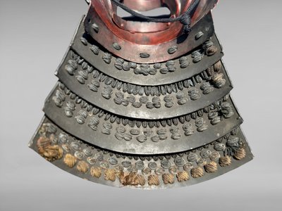 Mempo Samurai Half Mask - Shōwa Era (1926-1989).