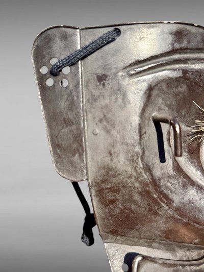 Mempo Samurai Half Mask - Shōwa Era (1926-1989).