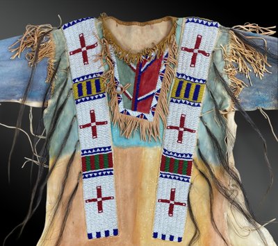 HEMD DES MANNS INDIENS DER PLAINES, LAKOTA, DAKOTA des Südens