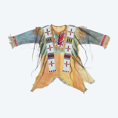 HEMD DES MANNS INDIENS DER PLAINES, LAKOTA, DAKOTA des Südens