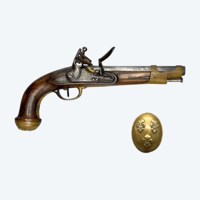 PISTOLA DELLE GARDES DU CORPS DELLA CASA MILITARE DEL RE, SECONDO MODELLO del 1818.