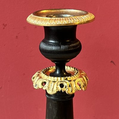 Coppia di candelieri, periodo della Restaurazione