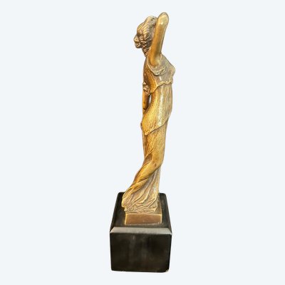 Bellissima scultura in bronzo "Allegoria della musica