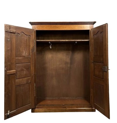 Louis XIV style solid wood valet cabinet