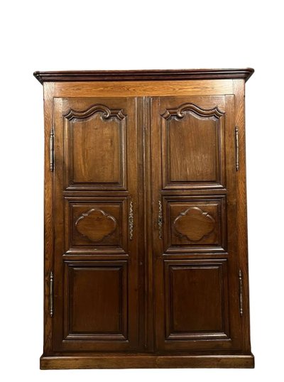 Louis XIV style solid wood valet cabinet