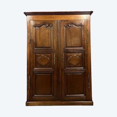Louis XIV style solid wood valet cabinet