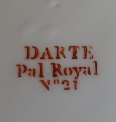 Darte Palais Royal N°21 - piatto da nespolo, periodo Impero-Restaurazione - firmato