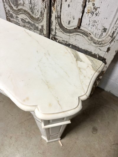 Cheminée pompadour en marbre 19e siècle 